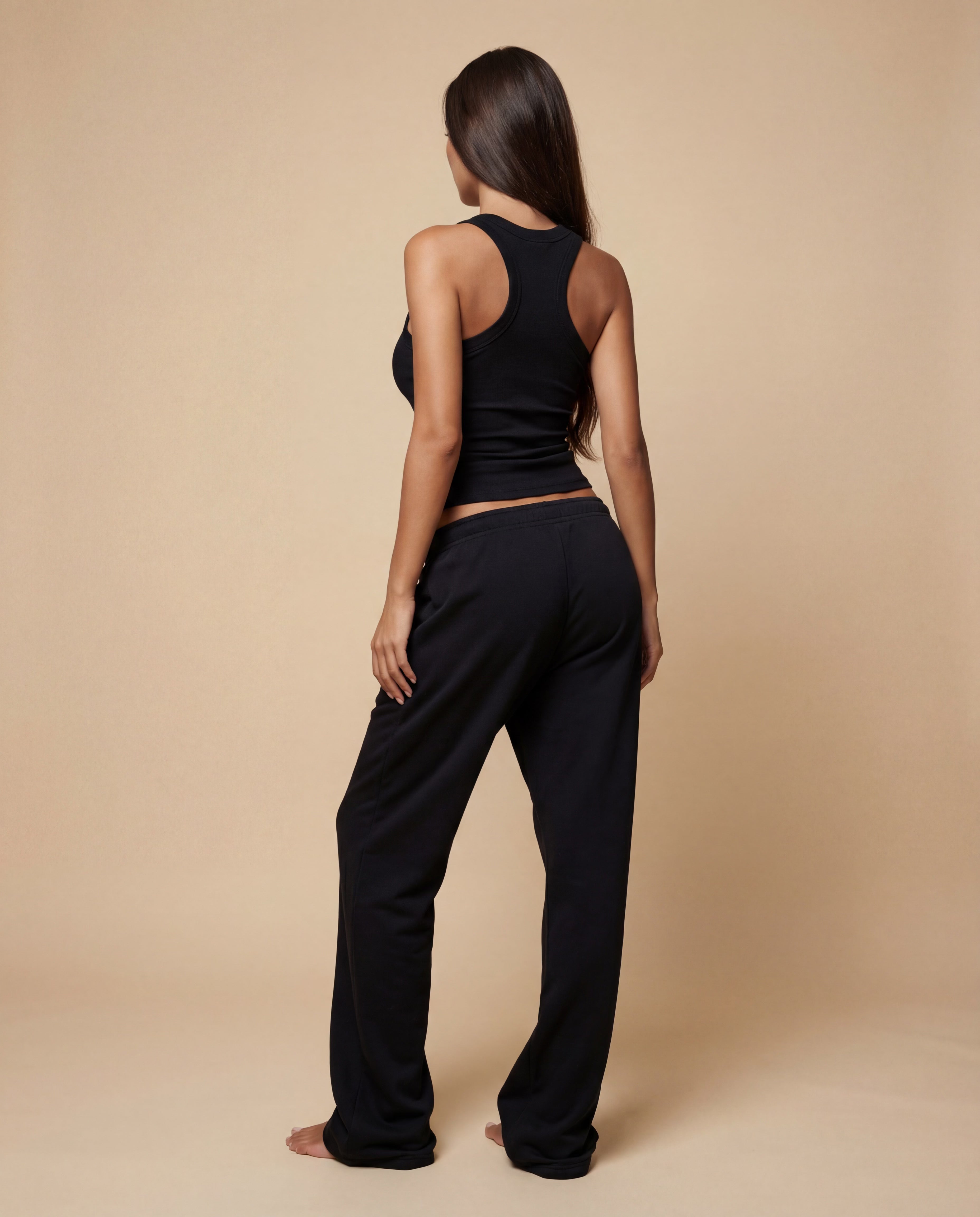 RIBBED SQUARE NECK TOP